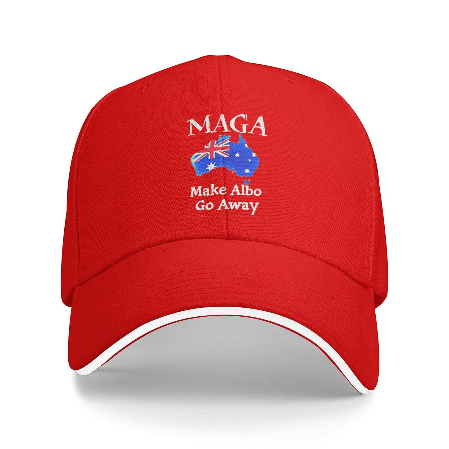 For Australia Sake Make Albo Go Away Baseball Cap Outdoor Gym High Quality Hippe Hat Unisex-Teens Y2K Cute Print Baseball Caps