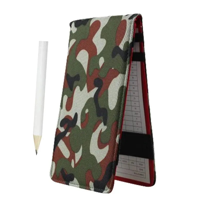 Golf Scorecard Book Sports Card Holder Golf Score Book Pencil Golf Log Book Oxford Cloth Golf Notebook Golf Journal Notebook