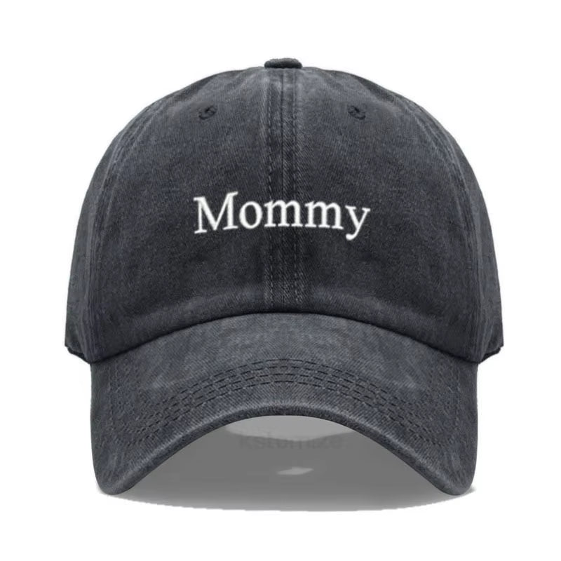 Vintage Washed Cotton Baseball Cap for Women Mommy Embroidery Mom Hat Mother'S Day Birthday Gift Wholesale Dropshipping