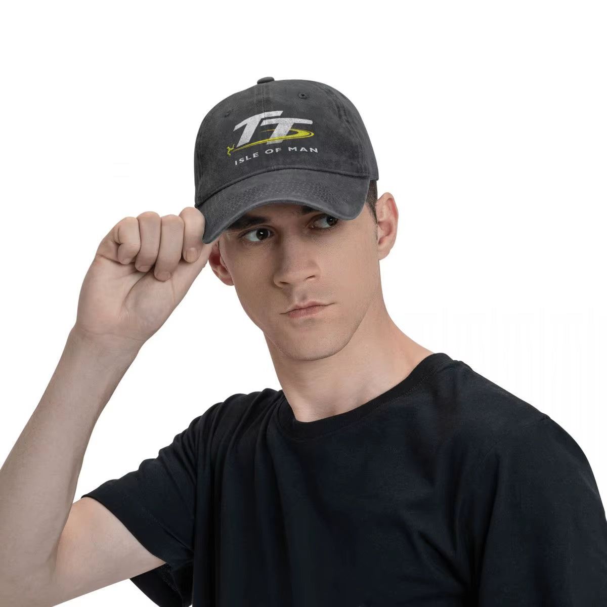 Isle of Man Denim Baseball Cap TT Races Couple Printed Hip Hop Hats Spring Cute Gym High Quality Baseball Caps