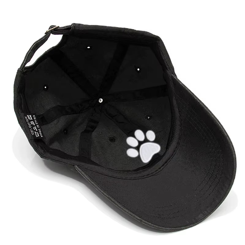 Dog Paw Vintage Washed Cotton High Quality Embroidery Dad Hat for Men Women Baseball Cap Golf Caps Snapback Cap Dropshipping