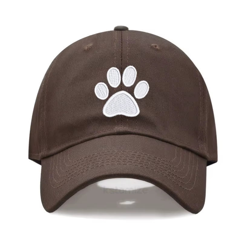 Dog Paw Vintage Washed Cotton High Quality Embroidery Dad Hat for Men Women Baseball Cap Golf Caps Snapback Cap Dropshipping