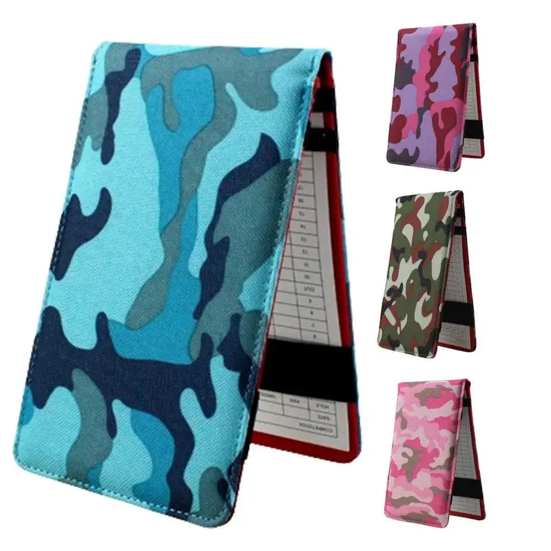 Golf Scorecard Book Sports Card Holder Golf Score Book Pencil Golf Log Book Oxford Cloth Golf Notebook Golf Journal Notebook