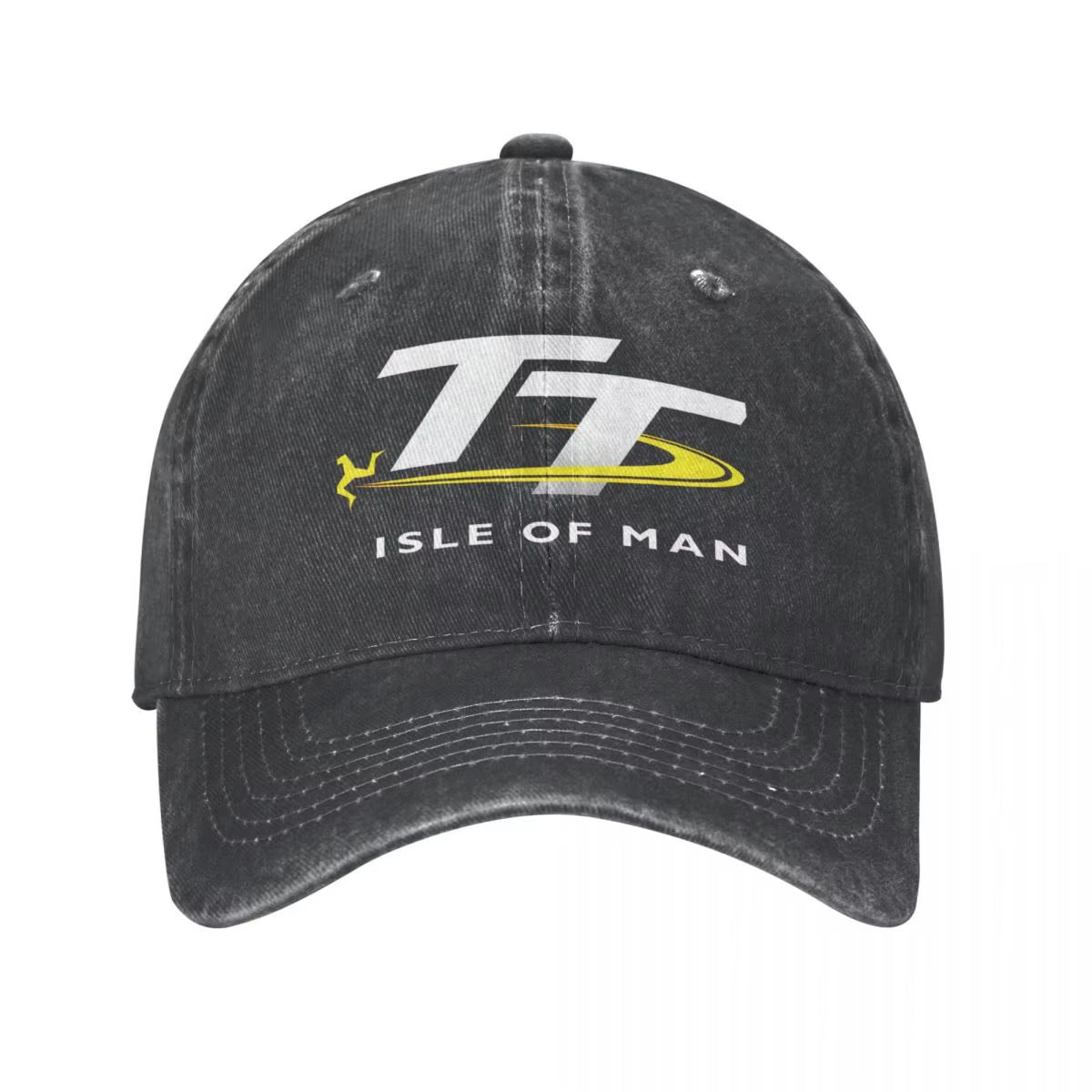 Isle of Man Denim Baseball Cap TT Races Couple Printed Hip Hop Hats Spring Cute Gym High Quality Baseball Caps