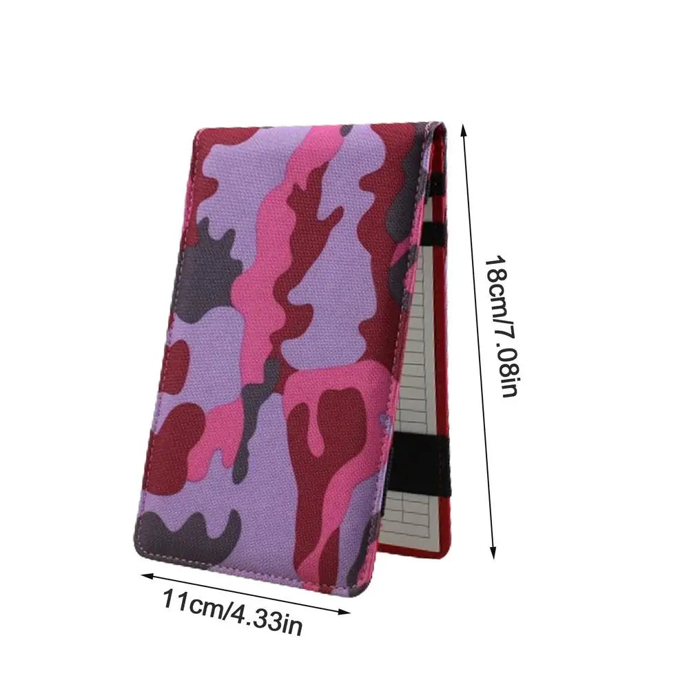 Golf Scorecard Book Sports Card Holder Golf Score Book Pencil Golf Log Book Oxford Cloth Golf Notebook Golf Journal Notebook