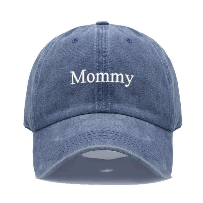 Vintage Washed Cotton Baseball Cap for Women Mommy Embroidery Mom Hat Mother'S Day Birthday Gift Wholesale Dropshipping