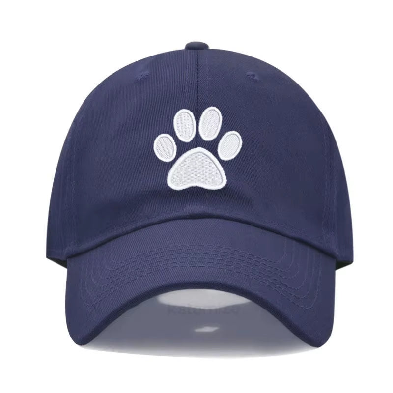 Dog Paw Vintage Washed Cotton High Quality Embroidery Dad Hat for Men Women Baseball Cap Golf Caps Snapback Cap Dropshipping