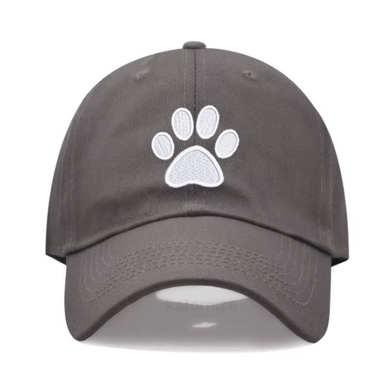 Dog Paw Vintage Washed Cotton High Quality Embroidery Dad Hat for Men Women Baseball Cap Golf Caps Snapback Cap Dropshipping