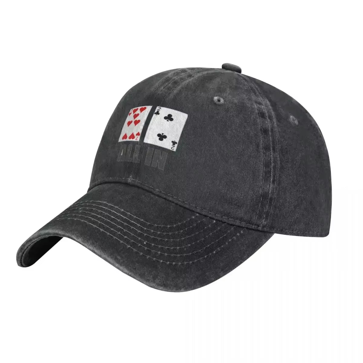 Poker Baseball Cap All in 7 2 Men Design Trucker Hat Summer Retro Gym Sun-Proof Baseball Caps