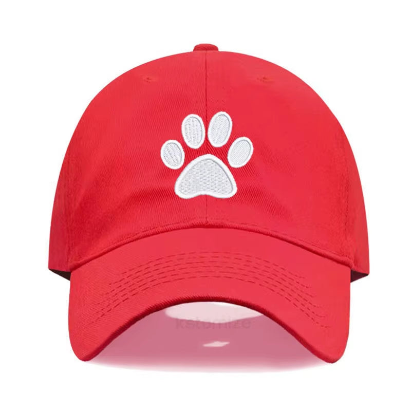 Dog Paw Vintage Washed Cotton High Quality Embroidery Dad Hat for Men Women Baseball Cap Golf Caps Snapback Cap Dropshipping