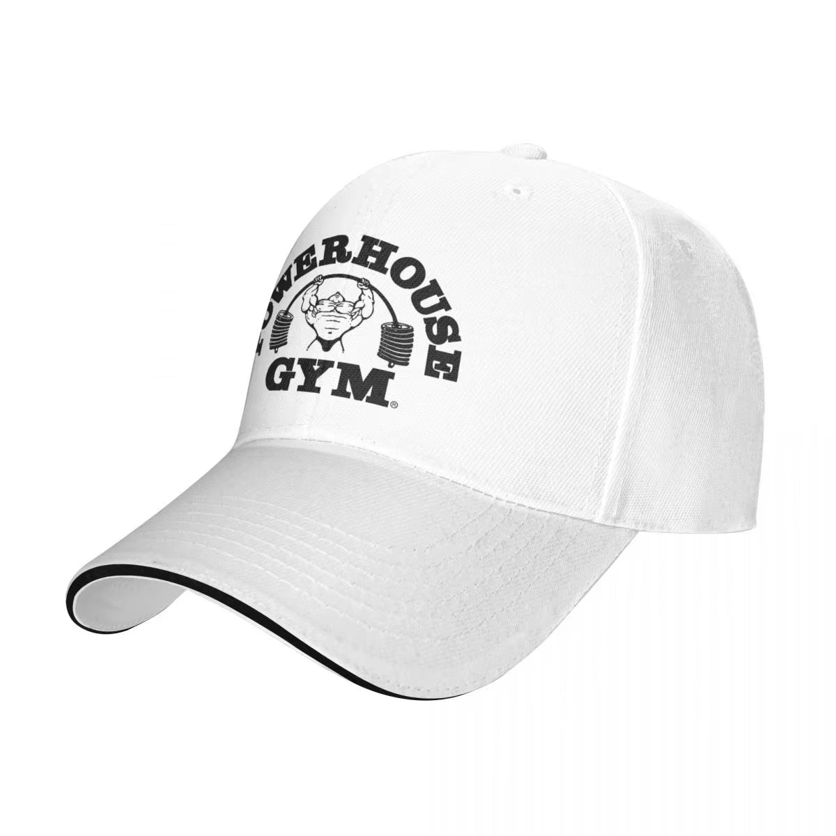 Powerhouse Gym Caps Unisex Fashion Dad Hat Sun Hats Racing Cap Breathable Polyester Baseball Caps Summer