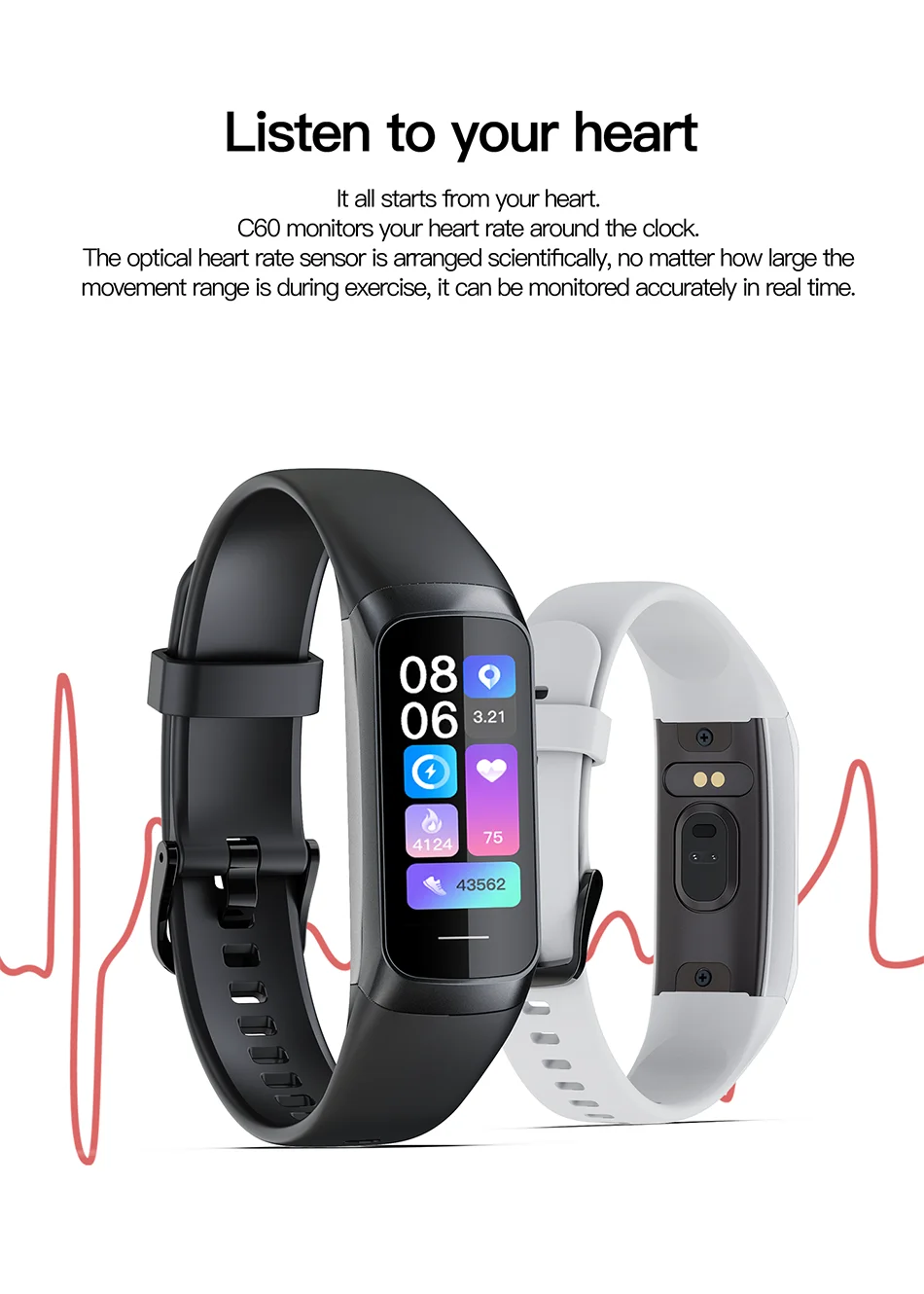 LIGE AMOLED Smart Watch 2023 – Relógio Inteligente Masculino e Feminino, Monitor de Frequência Cardíaca, Pressão Arterial, Monitoramento de Atividades, Resistente à Água e Fitness Tracker