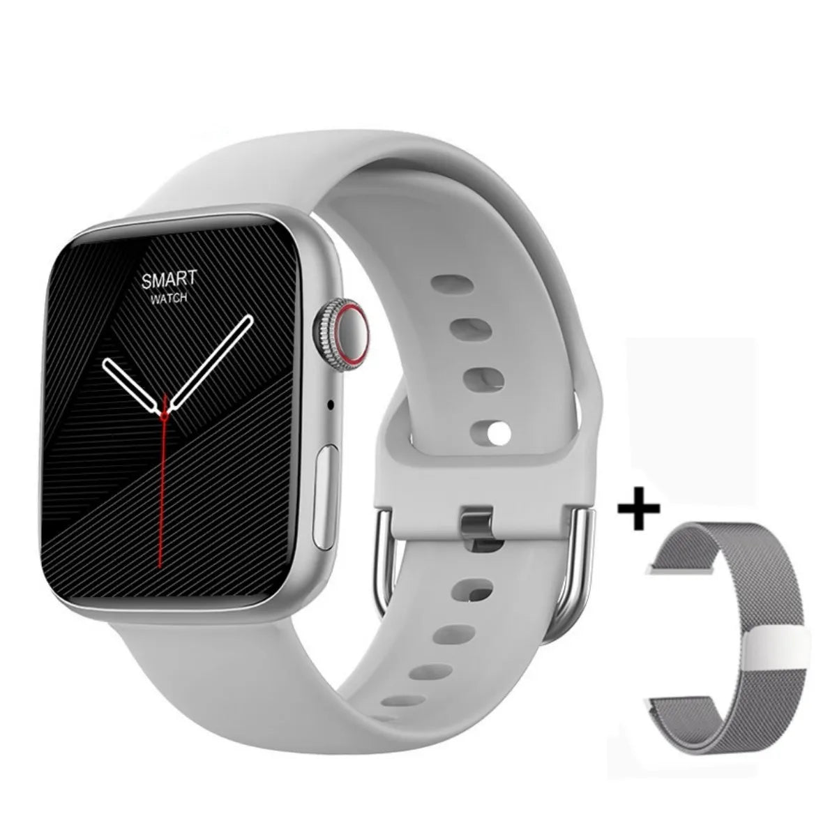 2024 novo relógio inteligente de carregamento sem fio smartwatch, bluetooth, chamadas, unisexo.