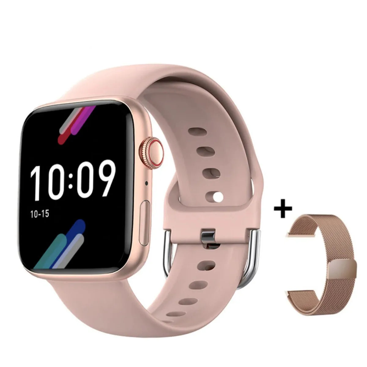 2024 novo relógio inteligente de carregamento sem fio smartwatch, bluetooth, chamadas, unisexo.