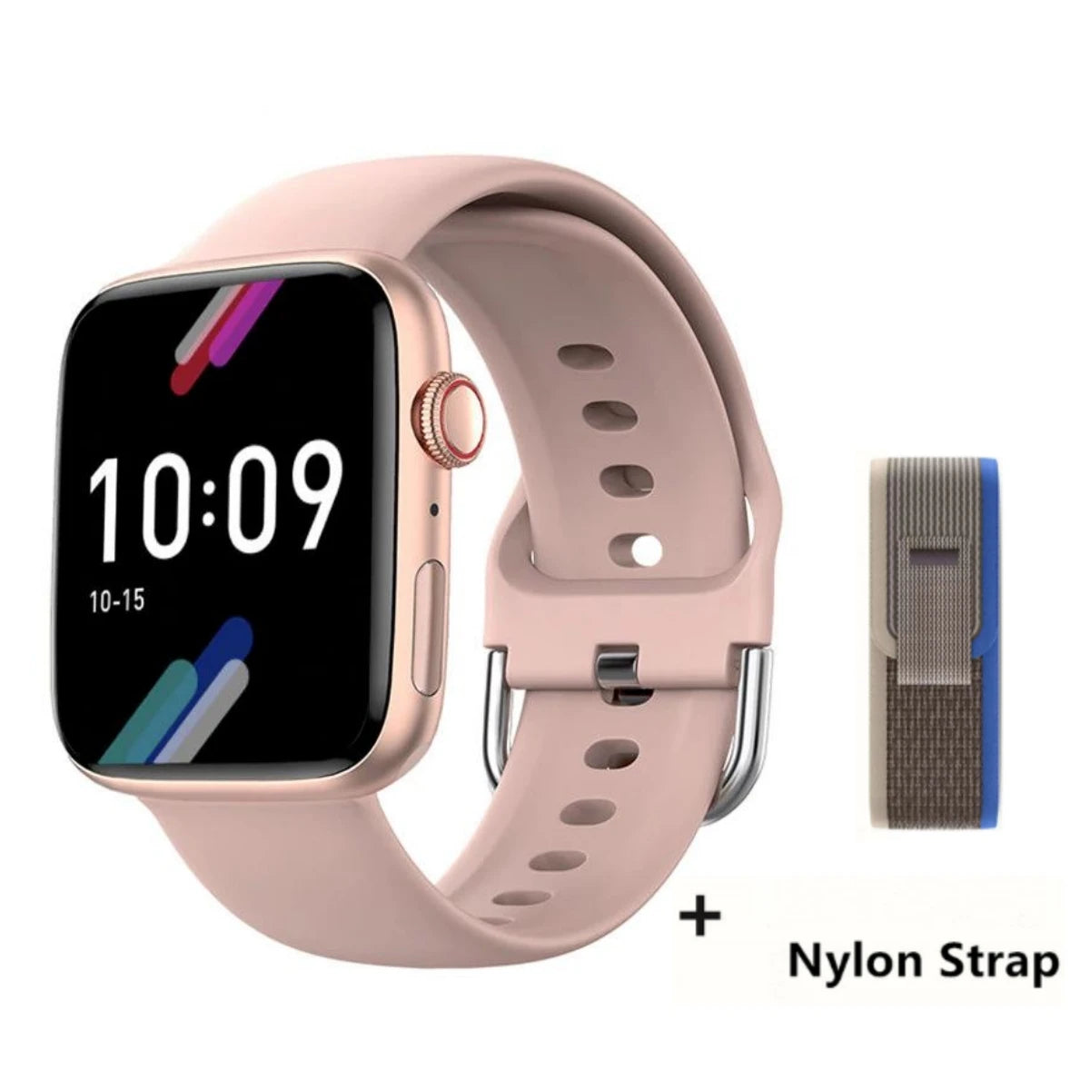 2024 novo relógio inteligente de carregamento sem fio smartwatch, bluetooth, chamadas, unisexo.