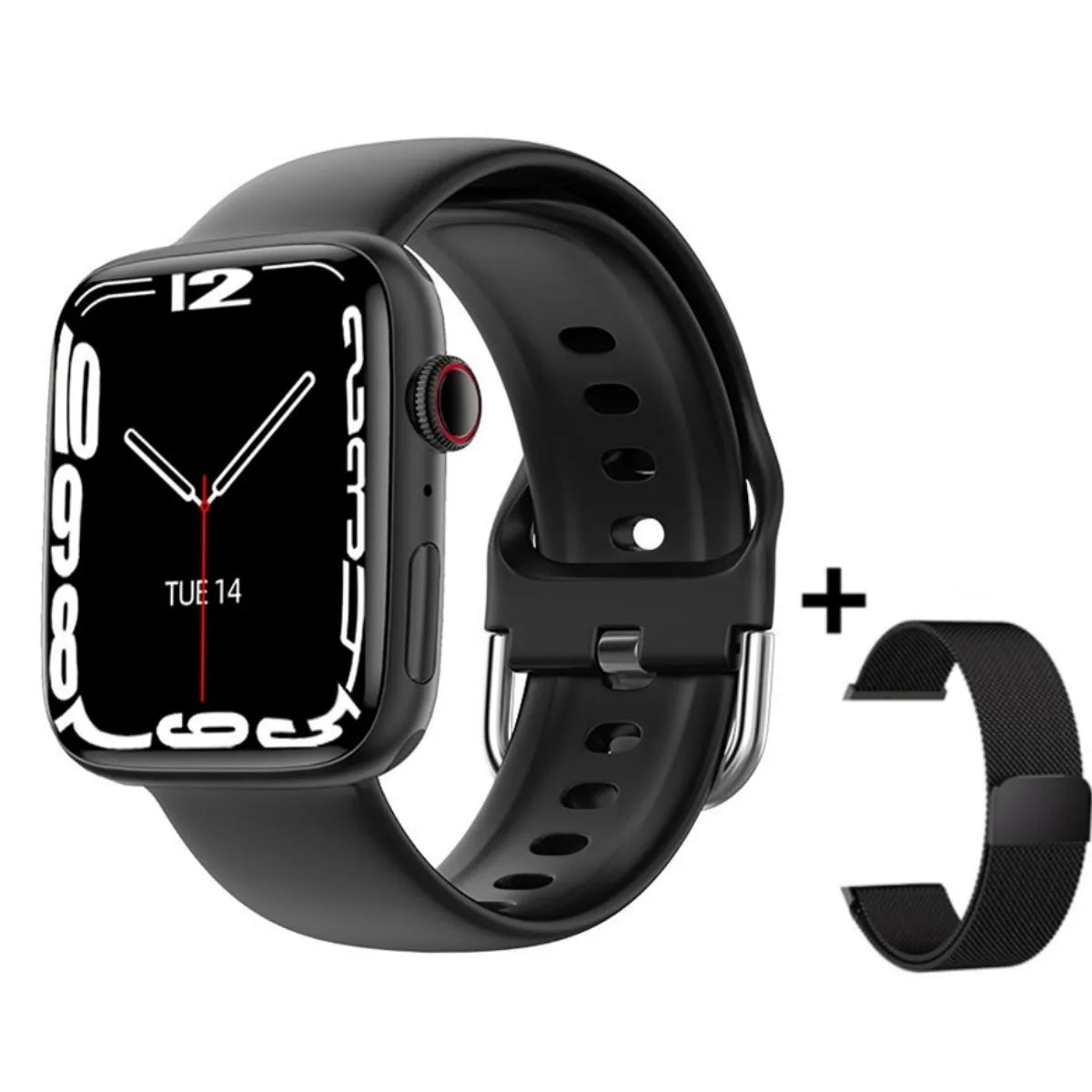 2024 novo relógio inteligente de carregamento sem fio smartwatch, bluetooth, chamadas, unisexo.