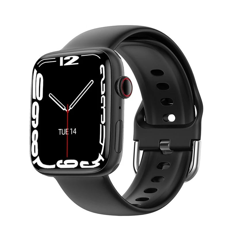 2024 novo relógio inteligente de carregamento sem fio smartwatch, bluetooth, chamadas, unisexo.
