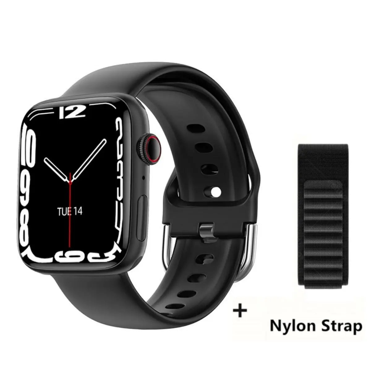 2024 novo relógio inteligente de carregamento sem fio smartwatch, bluetooth, chamadas, unisexo.