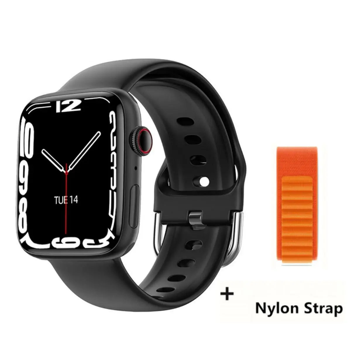 2024 novo relógio inteligente de carregamento sem fio smartwatch, bluetooth, chamadas, unisexo.