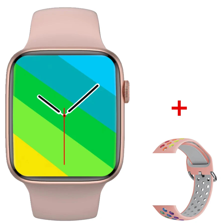 2024 novo relógio inteligente de carregamento sem fio smartwatch, bluetooth, chamadas, unisexo.