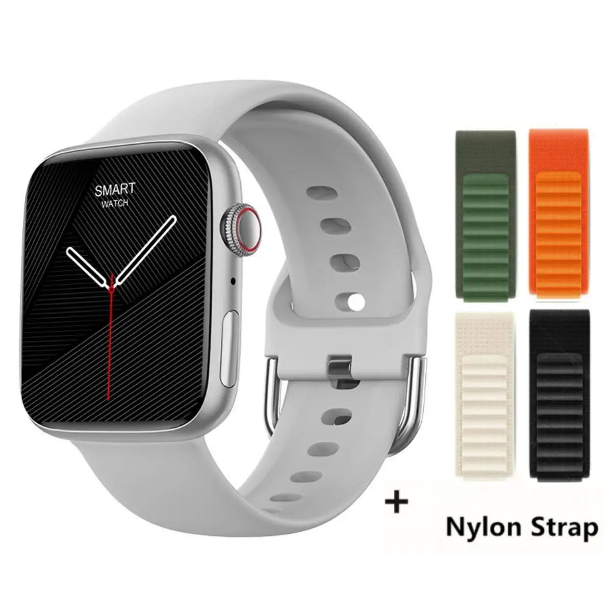 2024 novo relógio inteligente de carregamento sem fio smartwatch, bluetooth, chamadas, unisexo.