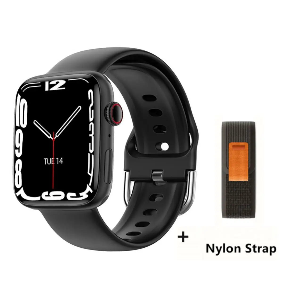 2024 novo relógio inteligente de carregamento sem fio smartwatch, bluetooth, chamadas, unisexo.