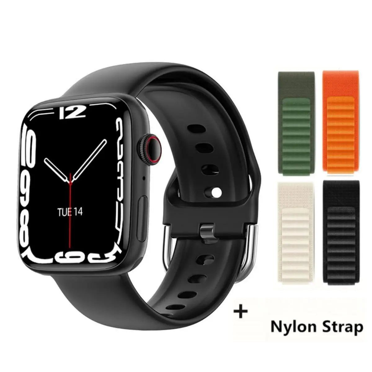 2024 novo relógio inteligente de carregamento sem fio smartwatch, bluetooth, chamadas, unisexo.