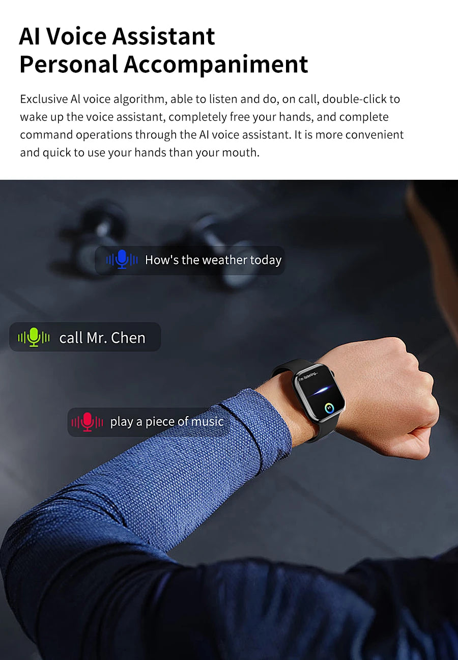 2024 novo relógio inteligente de carregamento sem fio smartwatch, bluetooth, chamadas, unisexo..