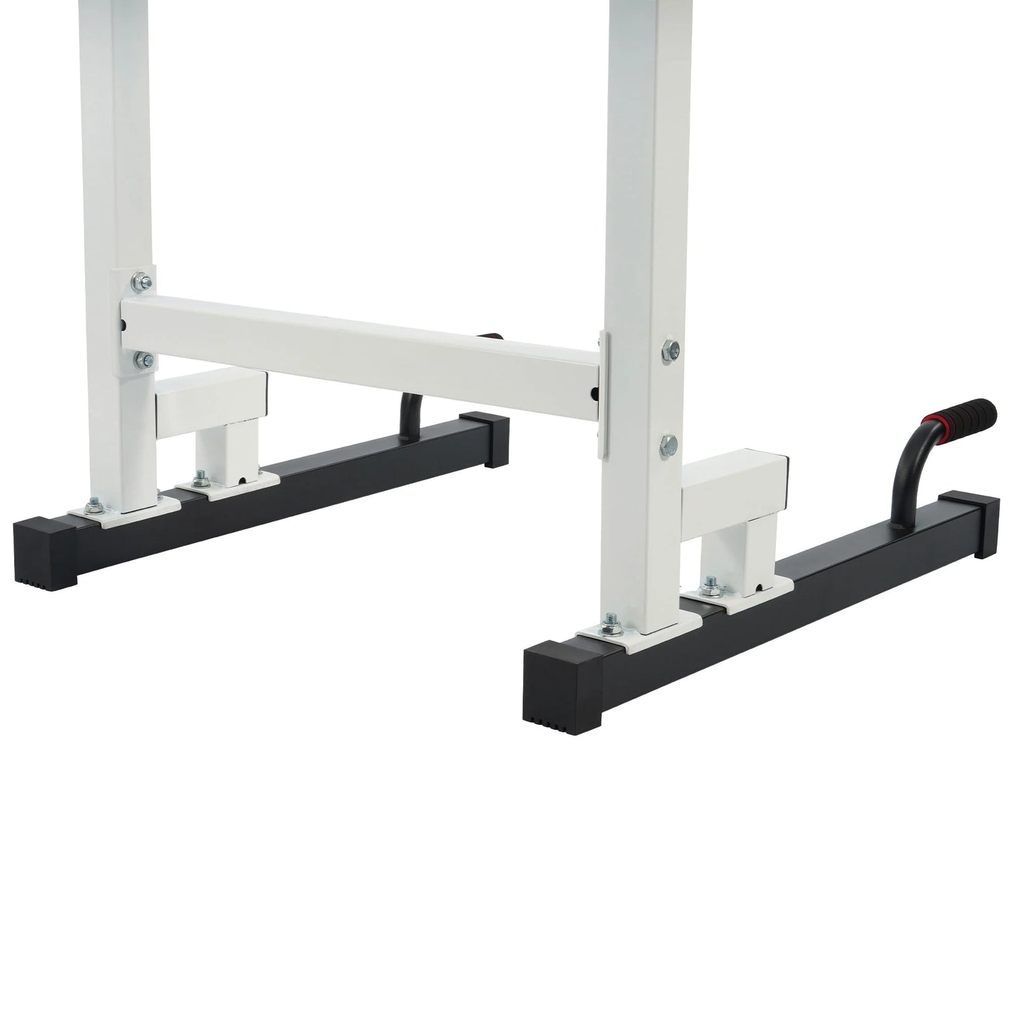 Multi Function Home Gym Exercise Fitness Dip Stand, White
