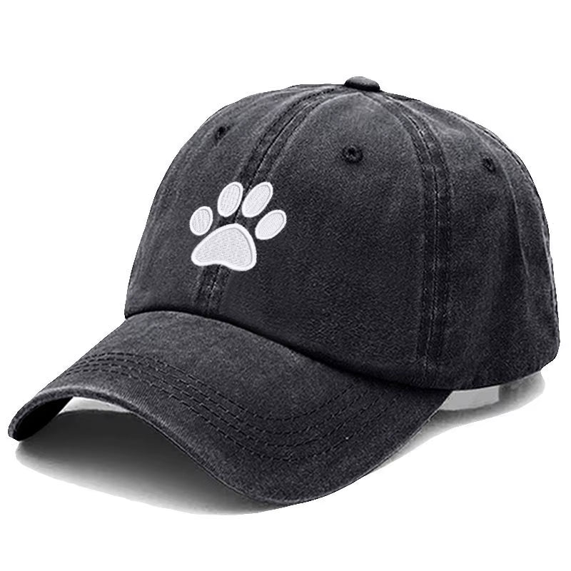 Dog Paw Vintage Washed Cotton High Quality Embroidery Dad Hat for Men Women Baseball Cap Golf Caps Snapback Cap Dropshipping