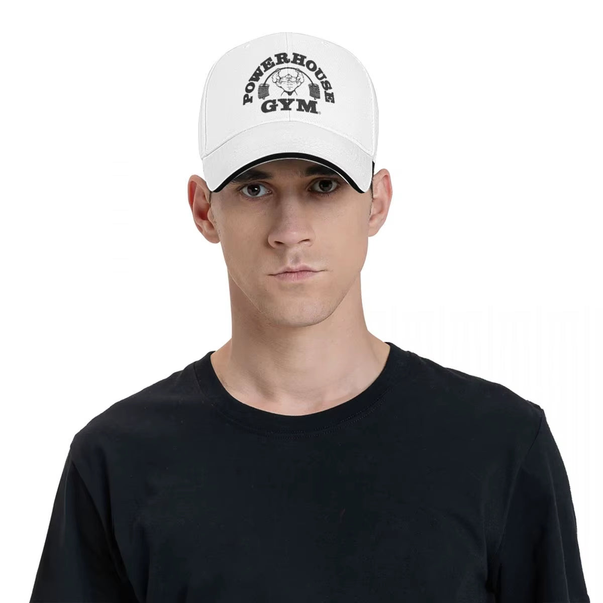 Powerhouse Gym Caps Unisex Fashion Dad Hat Sun Hats Racing Cap Breathable Polyester Baseball Caps Summer