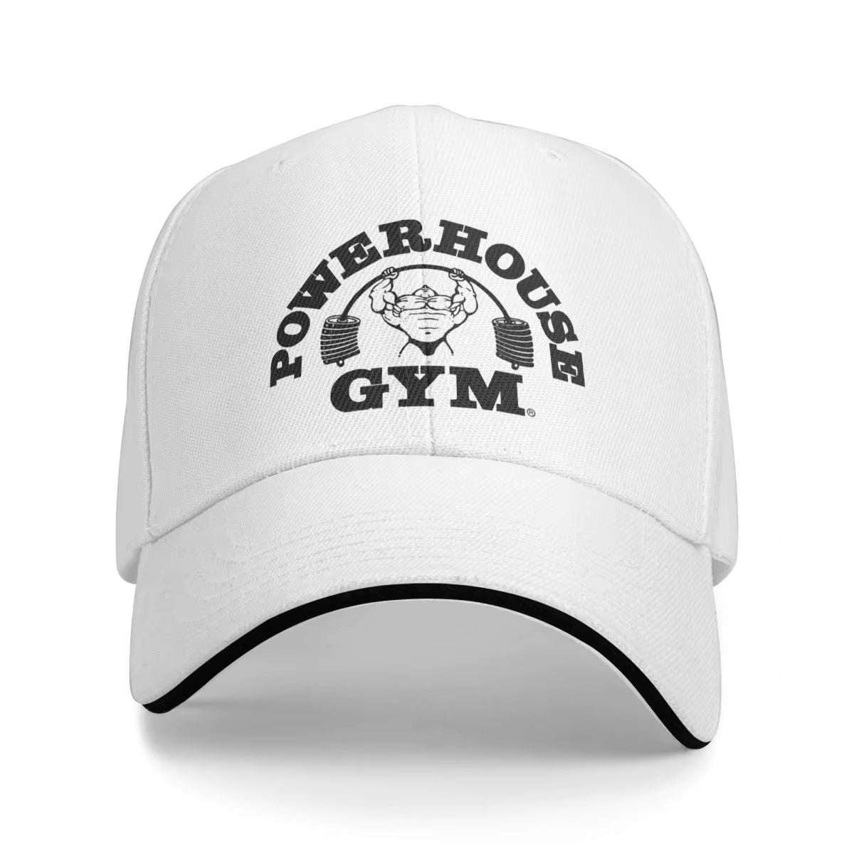 Powerhouse Gym Caps Unisex Fashion Dad Hat Sun Hats Racing Cap Breathable Polyester Baseball Caps Summer