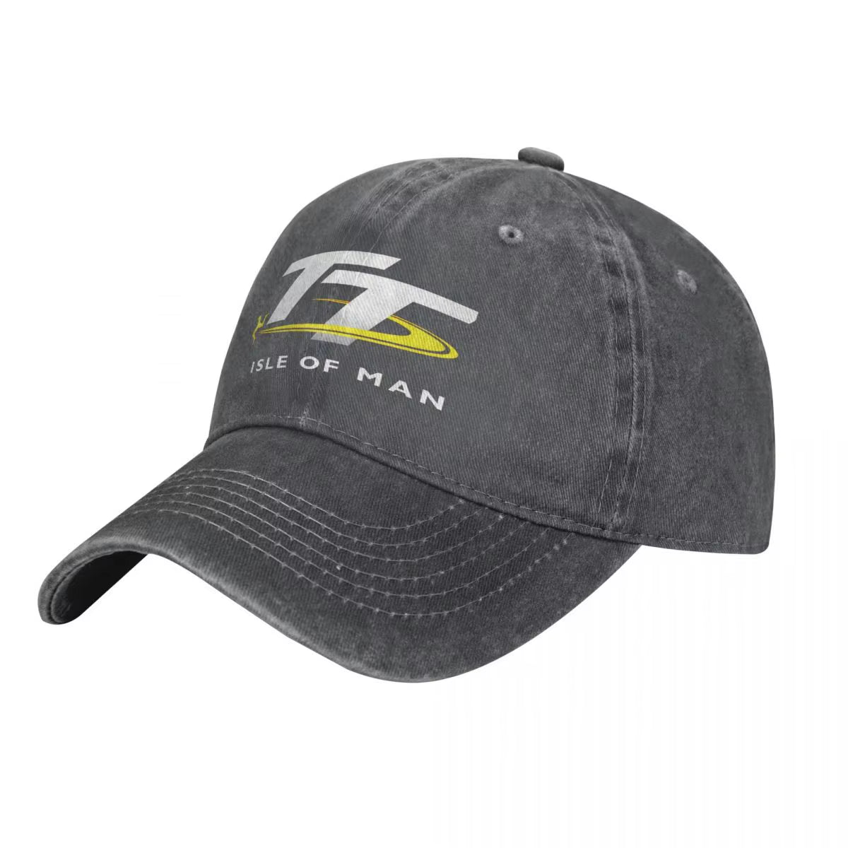 Isle of Man Denim Baseball Cap TT Races Couple Printed Hip Hop Hats Spring Cute Gym High Quality Baseball Caps