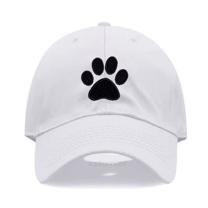 Dog Paw Vintage Washed Cotton High Quality Embroidery Dad Hat for Men Women Baseball Cap Golf Caps Snapback Cap Dropshipping