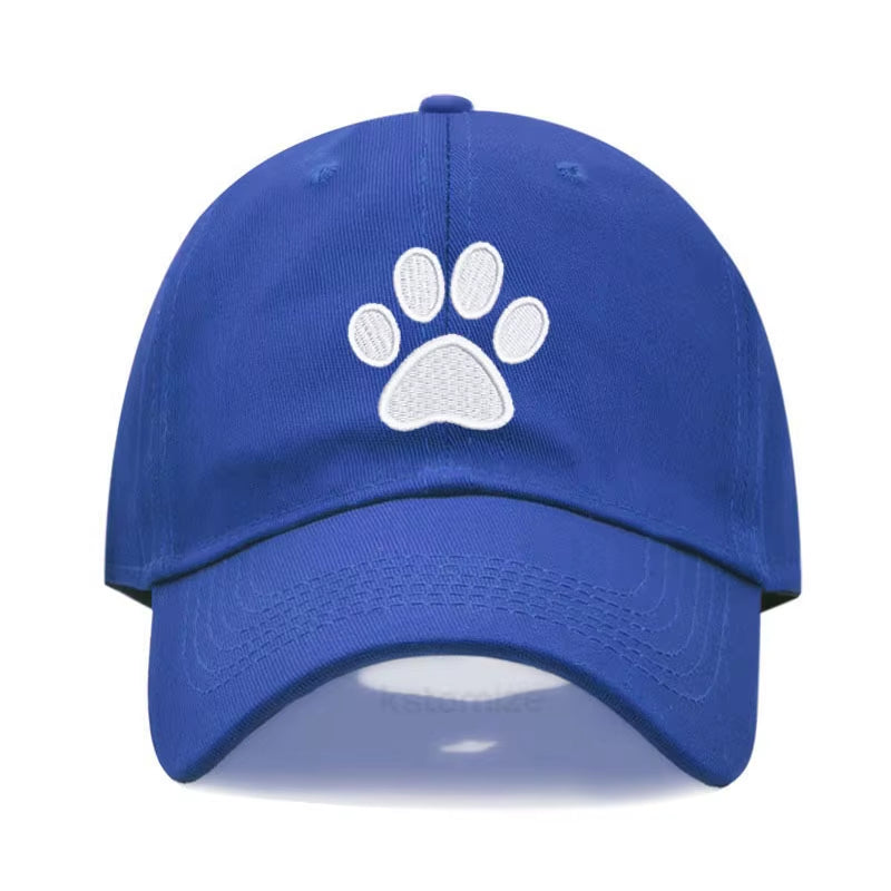 Dog Paw Vintage Washed Cotton High Quality Embroidery Dad Hat for Men Women Baseball Cap Golf Caps Snapback Cap Dropshipping