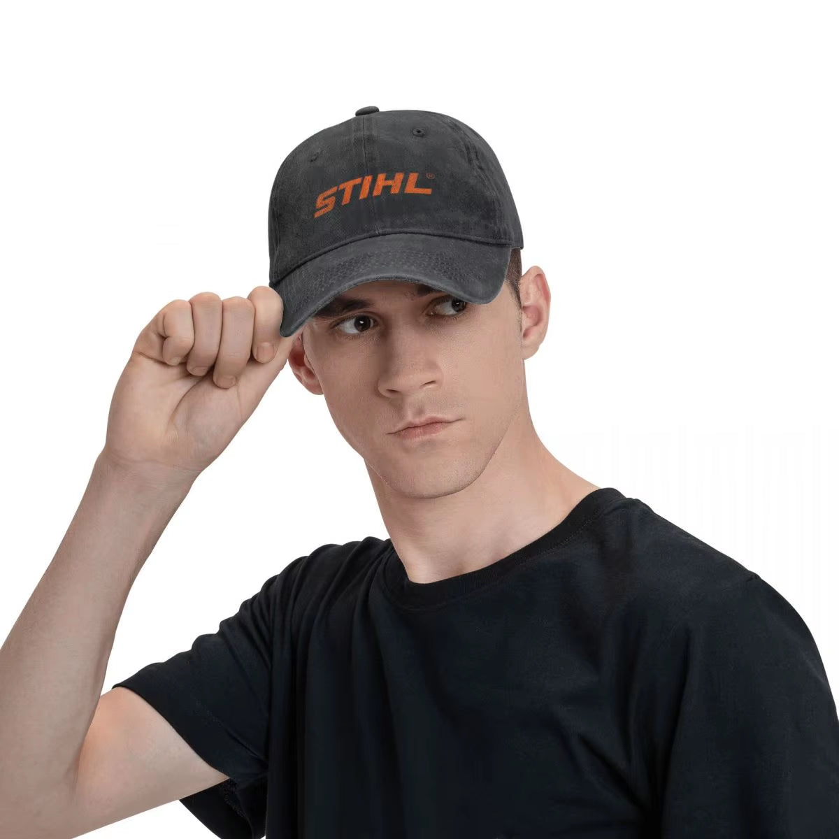 Stihls Tool Logo Washed Baseball Cap Vintage Trucker Hat Summer Unisex Men Outdoor Gym Sun Visors Snapback Cap