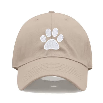 Dog Paw Vintage Washed Cotton High Quality Embroidery Dad Hat for Men Women Baseball Cap Golf Caps Snapback Cap Dropshipping