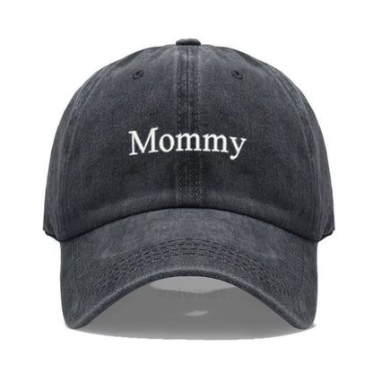 Vintage Washed Cotton Baseball Cap for Women Mommy Embroidery Mom Hat Mother'S Day Birthday Gift Wholesale Dropshipping