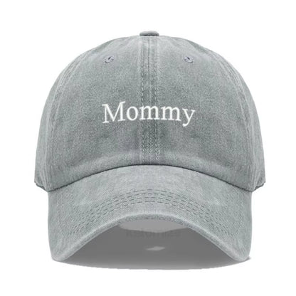 Vintage Washed Cotton Baseball Cap for Women Mommy Embroidery Mom Hat Mother'S Day Birthday Gift Wholesale Dropshipping