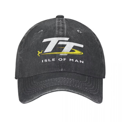 Isle of Man Denim Baseball Cap TT Races Couple Printed Hip Hop Hats Spring Cute Gym High Quality Baseball Caps