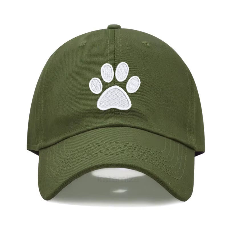 Dog Paw Vintage Washed Cotton High Quality Embroidery Dad Hat for Men Women Baseball Cap Golf Caps Snapback Cap Dropshipping
