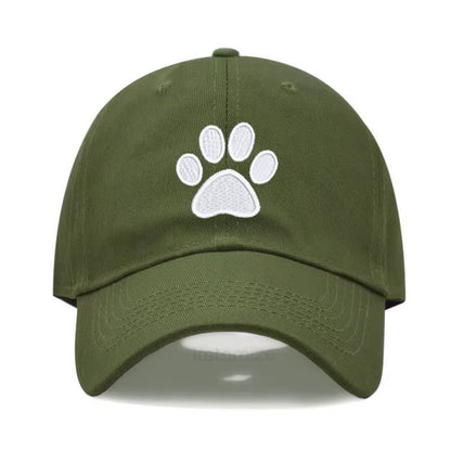 Dog Paw Vintage Washed Cotton High Quality Embroidery Dad Hat for Men Women Baseball Cap Golf Caps Snapback Cap Dropshipping