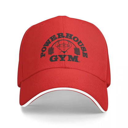 Powerhouse Gym Caps Unisex Fashion Dad Hat Sun Hats Racing Cap Breathable Polyester Baseball Caps Summer