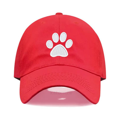 Dog Paw Vintage Washed Cotton High Quality Embroidery Dad Hat for Men Women Baseball Cap Golf Caps Snapback Cap Dropshipping