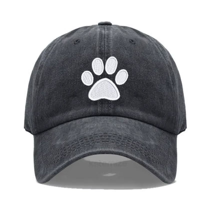 Dog Paw Vintage Washed Cotton High Quality Embroidery Dad Hat for Men Women Baseball Cap Golf Caps Snapback Cap Dropshipping