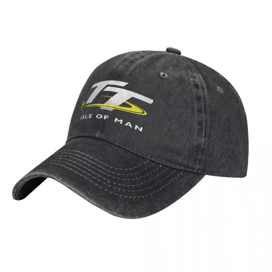 Isle of Man Denim Baseball Cap TT Races Couple Printed Hip Hop Hats Spring Cute Gym High Quality Baseball Caps