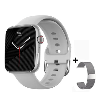 2024 novo relógio inteligente de carregamento sem fio smartwatch, bluetooth, chamadas, unisexo.