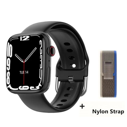 2024 novo relógio inteligente de carregamento sem fio smartwatch, bluetooth, chamadas, unisexo.
