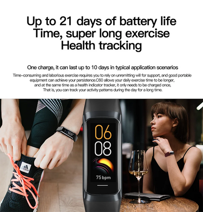LIGE AMOLED Smart Watch 2023 – Relógio Inteligente Masculino e Feminino, Monitor de Frequência Cardíaca, Pressão Arterial, Monitoramento de Atividades, Resistente à Água e Fitness Tracker