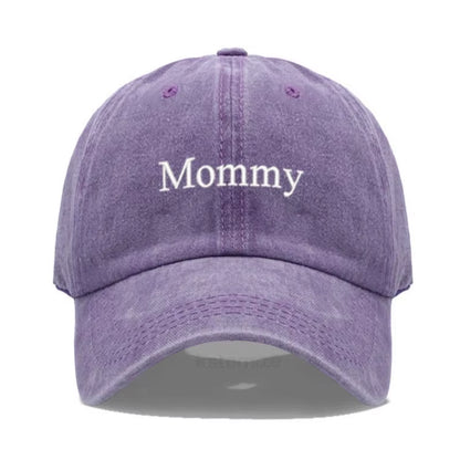Vintage Washed Cotton Baseball Cap for Women Mommy Embroidery Mom Hat Mother'S Day Birthday Gift Wholesale Dropshipping